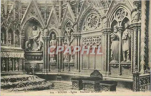 Cartes postales Rouen Eglise Pourtour du Choeur