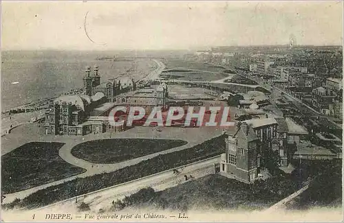 Cartes postales Dieppe Vue Generale prise du Chateau