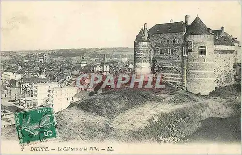 Ansichtskarte AK Dieppe Le Chateau et la Ville