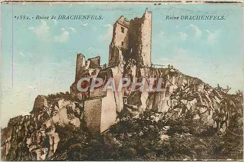 Cartes postales Ruine de Drachenfels 1882