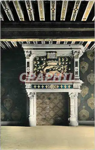 Cartes postales moderne Le Chateau de Blois La Cheminee a la Salamandre embleme de Francois Ier