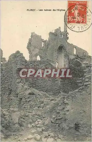 Cartes postales Flirey Les Ruines de l'Eglise