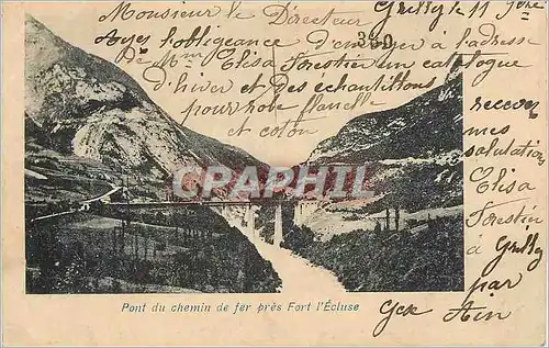 Cartes postales Pont du Chemin de Fer pres Fort l'Ecluse