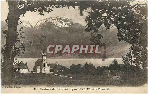 Cartes postales Environs du Lac d'Annecy Sevrier et la Tournette