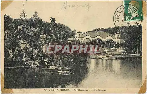 Cartes postales Strasbourg A l'Orangerie Le Restaurant