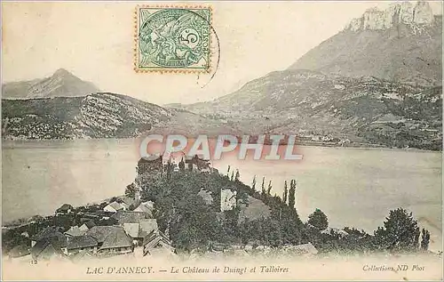 Ansichtskarte AK Lac d'Annecy Le Chateau de Duingt et Talloires