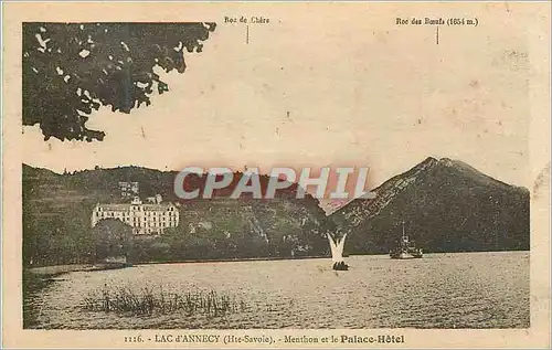 Cartes postales Lac d'Annecy (Hte Savoie) Menthon et le Palace Hotel