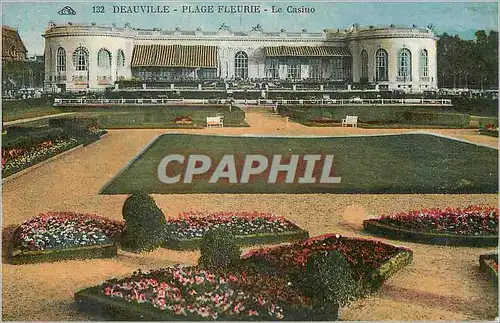 Cartes postales Deauville Pllage Fleurie Le Casino
