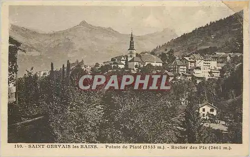 Cartes postales Saint Gervais les Bains Pinte de Plate (2553 m) Rocher des Fiz (2661 m)