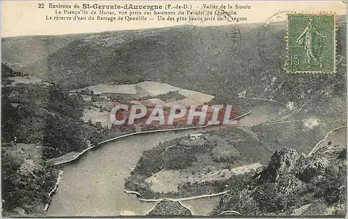 Cartes postales Environs de St Gervais d'Auvergne (P de Dome) Vallee de la Sioule La Presqu'ile de Murat