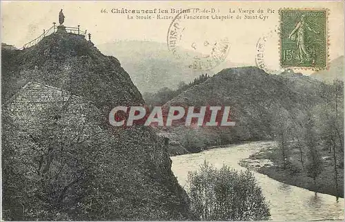 Ansichtskarte AK Chateauneuf les Bains (P de D) La Vierge du Pic