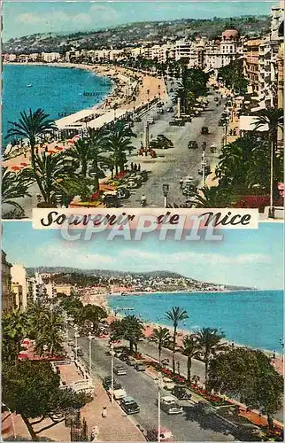 Moderne Karte Nice Cote d'Azur La Celebre Promenade des Anglais