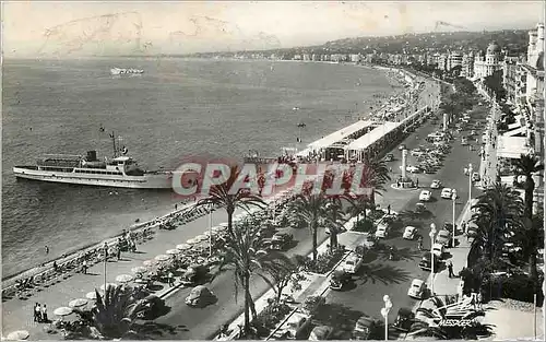 Moderne Karte Nice La Cote d'Azur La Promenade des Anglais Bateau