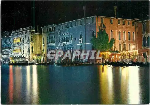 Moderne Karte Venise la nuit Grand Canal et Ca d'Oro