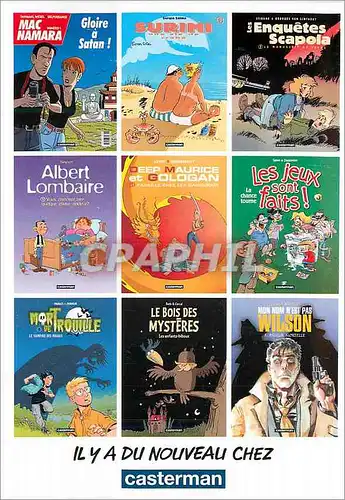 Cartes postales moderne Nouvelles Tetes Fortes Tetes Il y a du nouveau Chez casterman Wilson Mac Namara Scapola Surini A