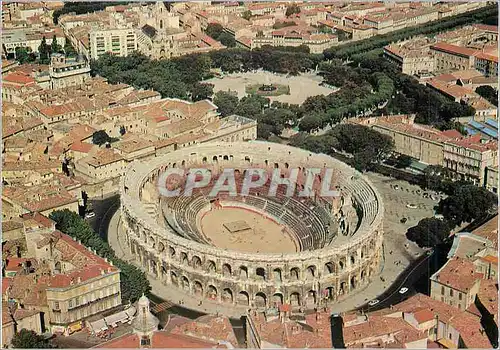 Cartes postales moderne Nimes Arenes vue aerienne