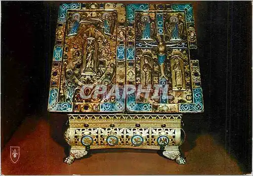 Cartes postales moderne Saint Nectaire L'Eglise (Monument Historique du XIIme Siecle) Plats de Reliure Une Vierge Marouf