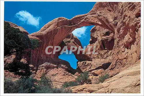 Cartes postales moderne Utah Double Arch National Park