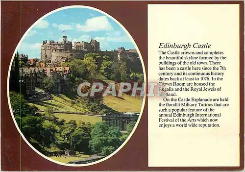 Moderne Karte Edinburgh Castle The Castle Crowns