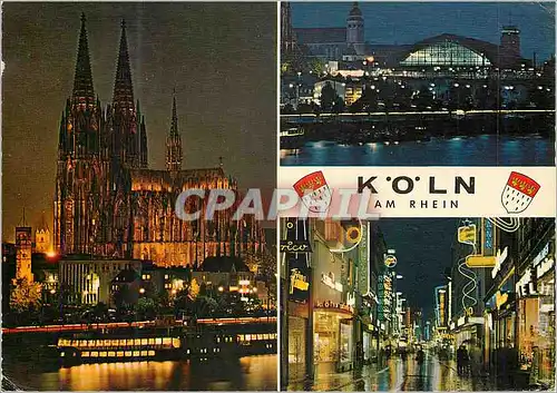 Moderne Karte Koln am Rhein
