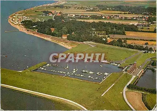 Moderne Karte Nordseebad Dangast Luftaufnahme