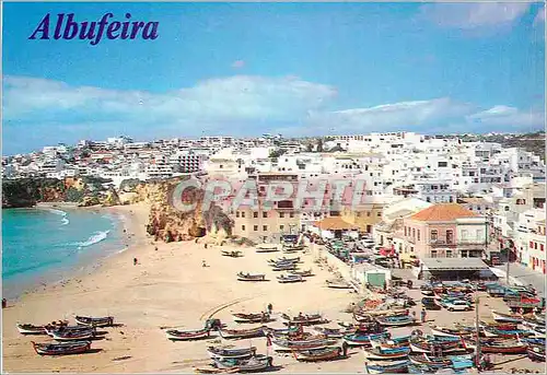 Moderne Karte Albufeira Algarve Bateaux