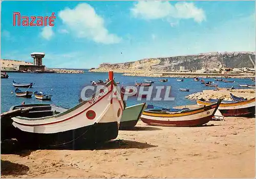 Cartes postales moderne Nazare (Portugal) Port de Salut Bateaux