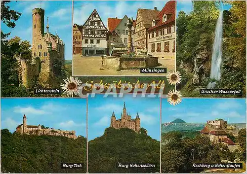 Cartes postales moderne Lichtenstein Munsingen Uracher Wasserfall