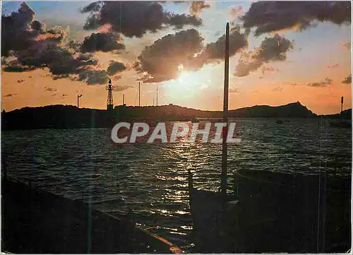 Cartes postales moderne Saint Tropez Le Port au Soleil Couchant