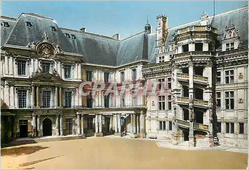 Cartes postales moderne Chateau de Blois Val de Loire Escalier Francois Ier (1515 a 1524) et aile de Gaston d'Orleans