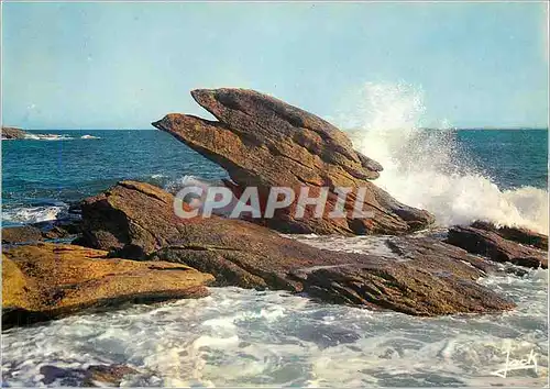 Moderne Karte Couleurs de Bretagne Le Rocher de l'Aigle