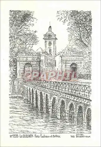 Cartes postales moderne Le Quesnoy Porte Faulroeux et Beffroi Sites et Monuments