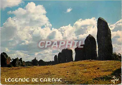 Moderne Karte Legende de Carnac La Bretagne en Couleurs