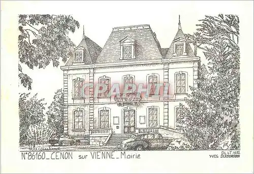 Cartes postales moderne Cenon sur Vienne Mairie Sites et Monuments