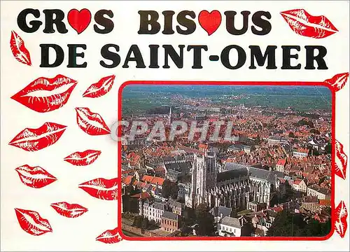 Cartes postales moderne Saint Omer (Pas de Calais) France Vue Generale sur la Cathedrale