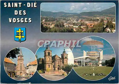 Cartes postales moderne Saint Die des Vosges (Vosges) Vue Generale L'Eglise Saint Martin
