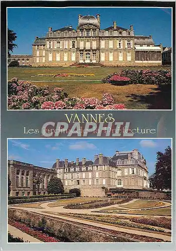 Cartes postales moderne Vannes (Morbihan) La Bretagne en Couleurs Les Jardins de la Prefecture