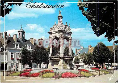 Cartes postales moderne Chateaudun (Eure et Loire) La Vallee du Loir La Place du 18 Octobre (date de la Defense de la Vi