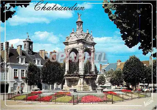 Moderne Karte Chateaudun (Eure et Loire) La Vallee du Loir La Place du 18 Octobre (date de la Defense de la Vi