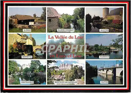 Cartes postales moderne La Vallee du Loir en Eure et Loir St Eman Illiers Combray Alluyes Marboue Bonneval Chateaudun Mo