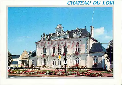 Moderne Karte Chateau du Loir (Sarthe) Ville Fleurie La Mairie