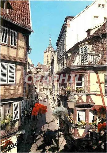 Moderne Karte Colmar Au Pays de Cigognes La Rue des Marchands