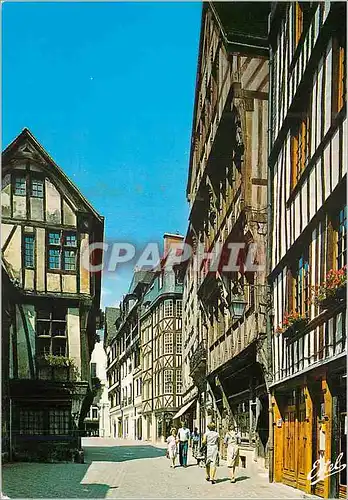 Cartes postales moderne Rouen (Seine Maritime) En Normandie Le Logis Saint Romain maison a Encorbellement datant de 1466