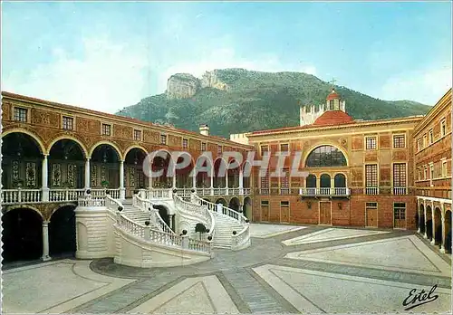 Moderne Karte Palais de SAS Le Prince de Monaco La Cour d'Honneur et son Escalier