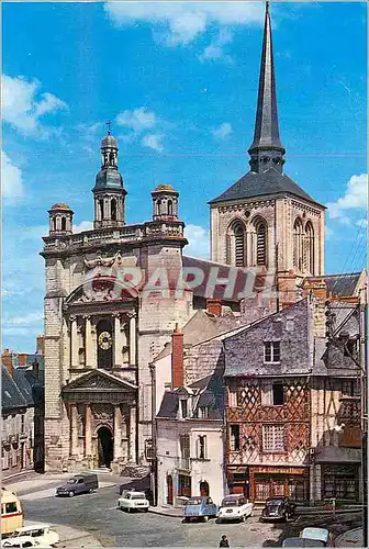 Moderne Karte Saumur (Maine et Loire) Les Chateaux de la Loire Eglise St Pierre