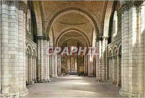 Moderne Karte Abbaye de Fontevrault (Maine et Loire) Nef de l'Eglise abbatiale (fin XVIIe S)