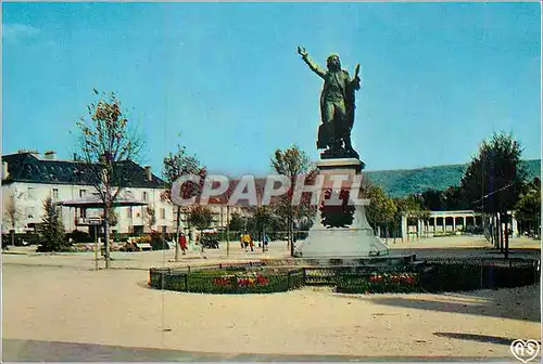 Moderne Karte Lons le Saunier (Jura) Place de la Chevalerie Statue de Rouge de Lisle