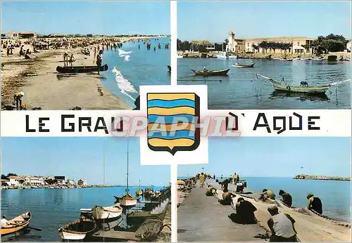 Cartes postales moderne Le Grau d'Agde Peche Pecheurs Bateaux