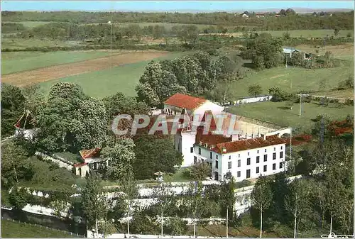 Moderne Karte La Tour Blanche (Dordogne) Chateau de Fongrenon Vue aerienne