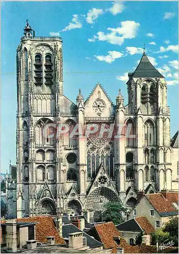 Cartes postales moderne Bourges (Cher) Les Merveilles du Berry La Cathedrale St Etienne (XIIIe XVIe Siecles) La Facade O